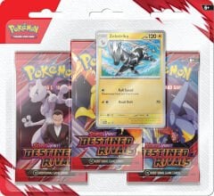 Pokemon Scarlet and Violet Destined Rivals 3 Pack Blister Zebstrika
