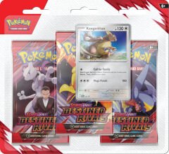 Pokemon Scarlet and Violet Destined Rivals 3 Pack Blister Kangaskhan