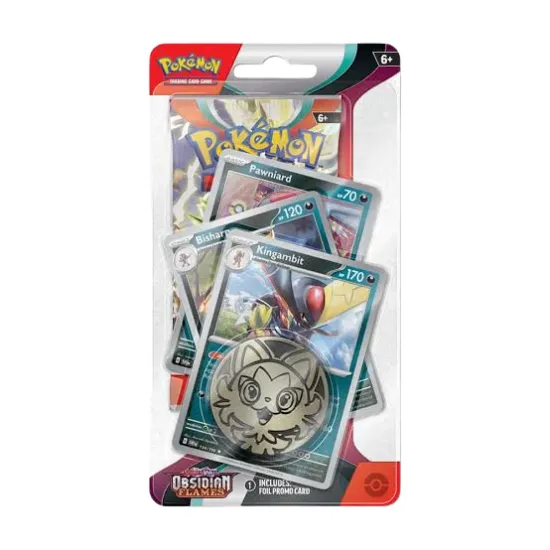 Pokemon Scarlet and Violet Obsidian Flames Premium Checklane Blister Kingambit