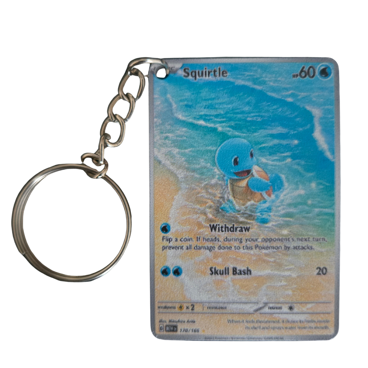 Pokemon Pleksi Özel Yapım Squirtle Anahtarlık